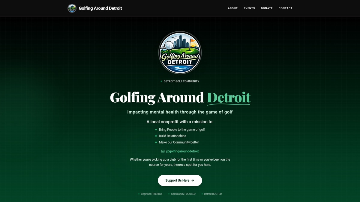 Golfing Around Detroit website